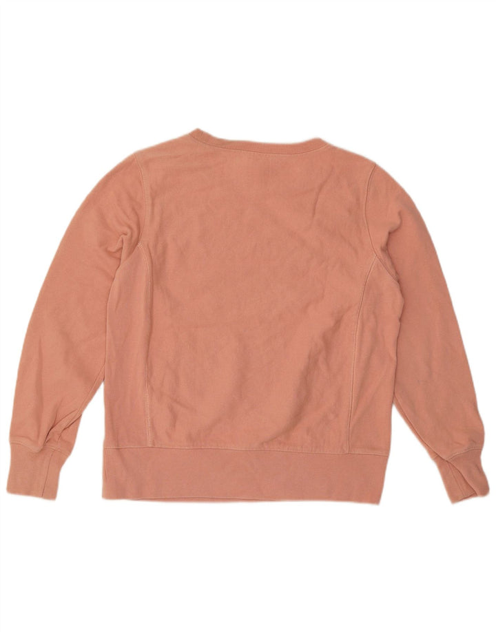 Felpa Champion da donna con trama inversa, UK 16, grande, cotone arancione