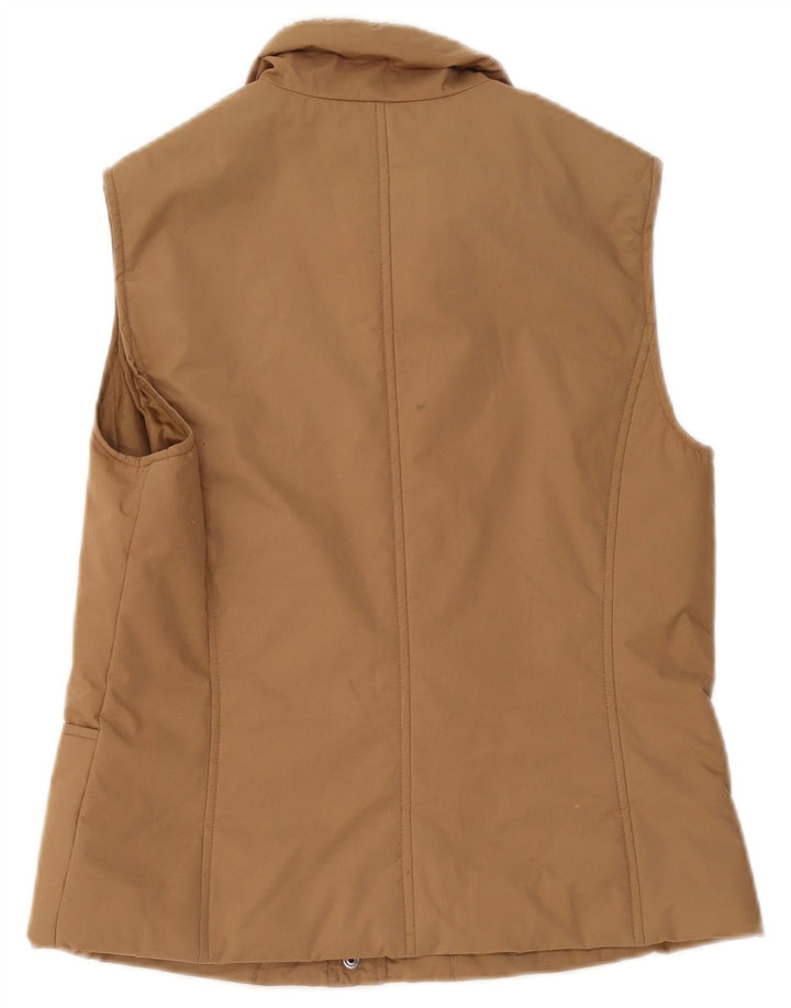 Max & Co. Gilet imbottito oversize da donna UK 10 piccolo cotone beige