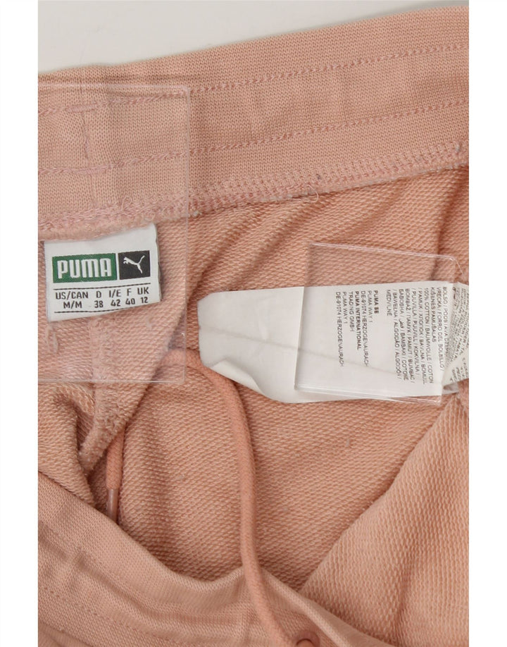 PUMA Womens Tracksuit Trousers Joggers UK 12 Medium Pink Colourblock Vintage Puma and Second-Hand Puma from Messina Hembry 