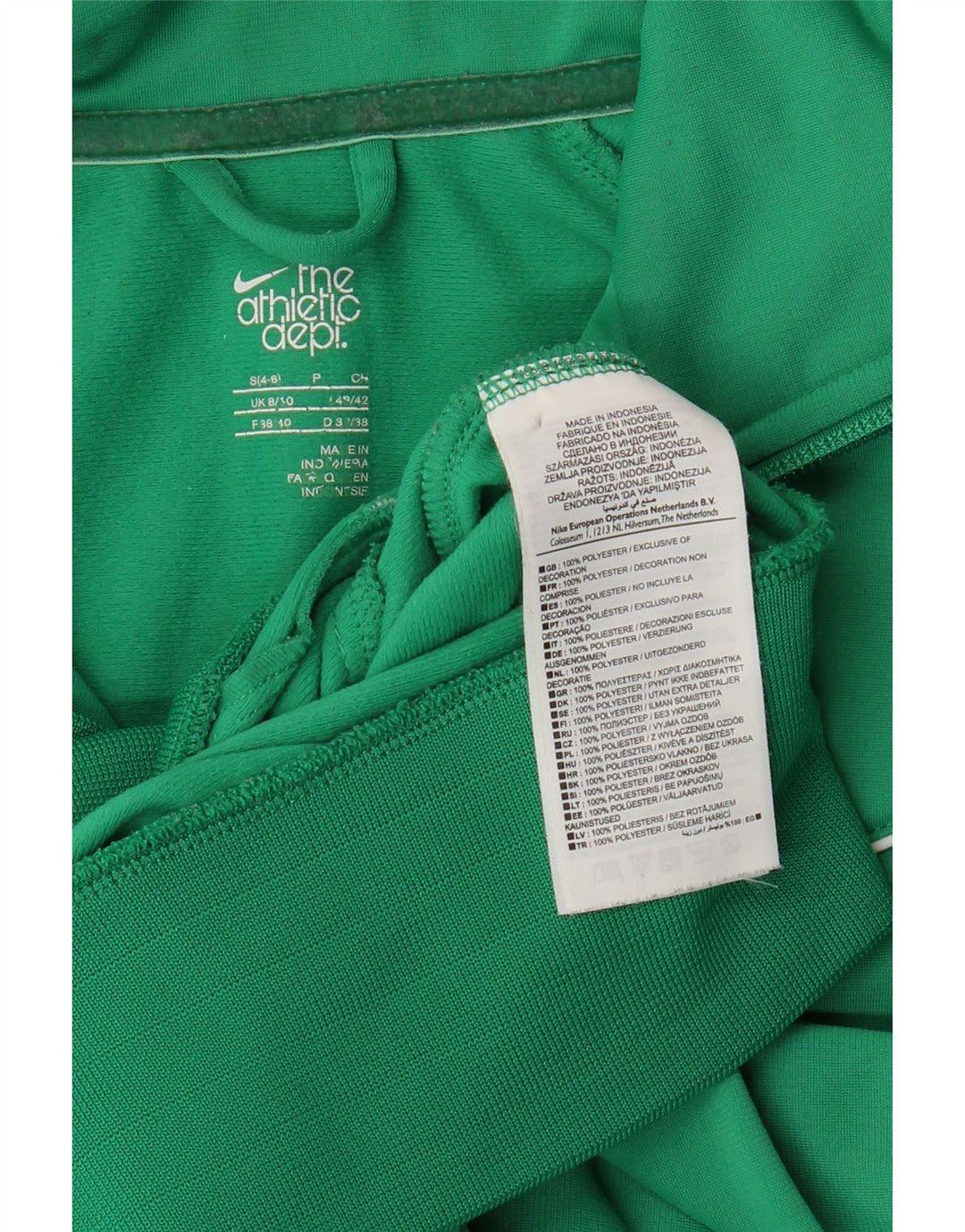 Giacca da tuta da donna Nike UK 8/10 Small Verde Poliestere