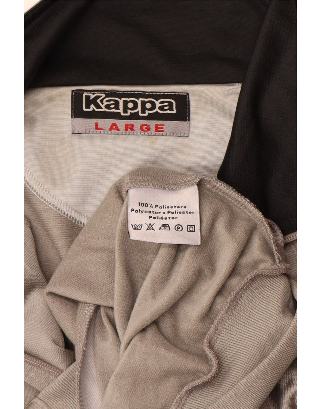 Giacca da tuta da uomo Kappa grande color grigio grigio