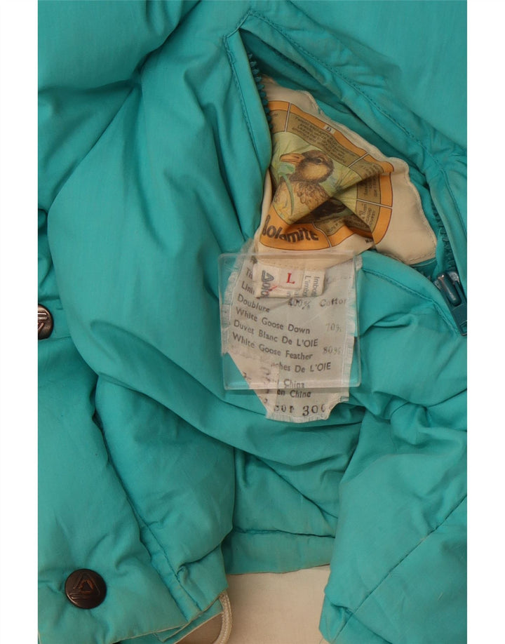 DOLOMITE Gilet trapuntato reversibile da uomo UK 40 Large Blu Cotone