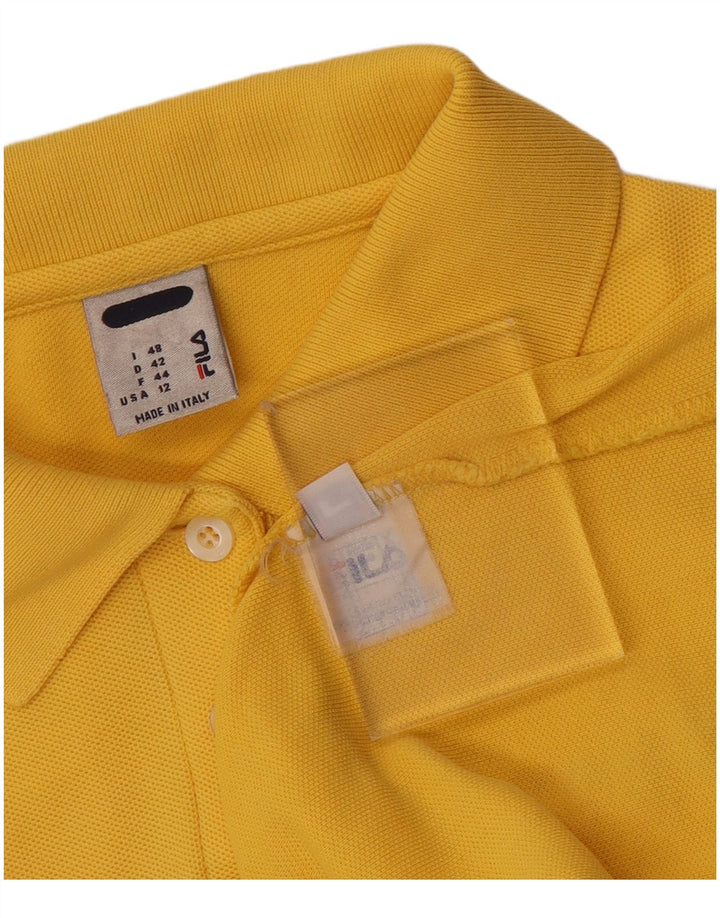 Polo Donna Fila IT 48 XL Cotone Giallo