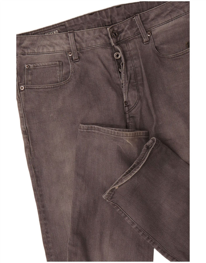 Jeans dritti da uomo G-Star W32 L32 cotone grigio