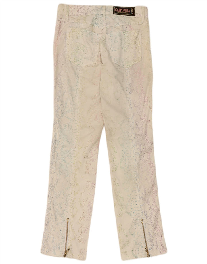 Pantaloni casual da donna Cappopera IT 42 medio W26 L29 bianco sporco