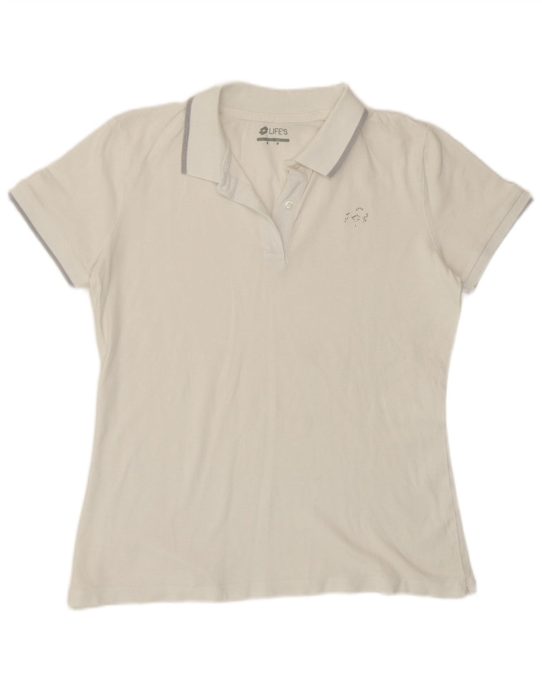 Polo da donna Lotto UK 14 media bianca