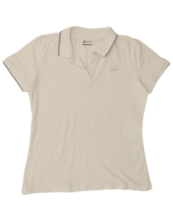 Polo da donna Lotto UK 14 media bianca