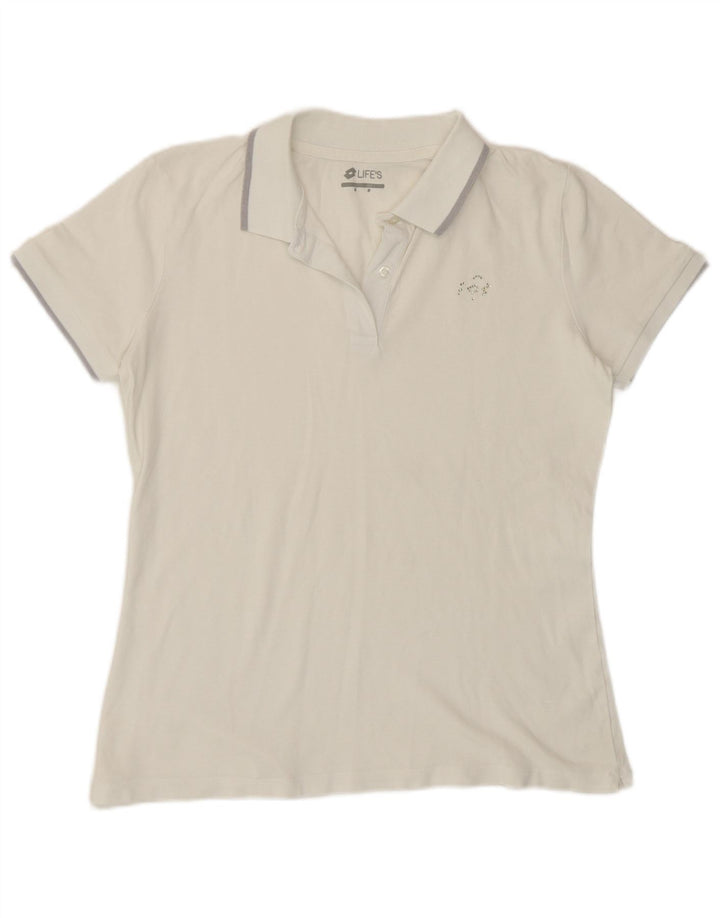 Polo da donna Lotto UK 14 media bianca