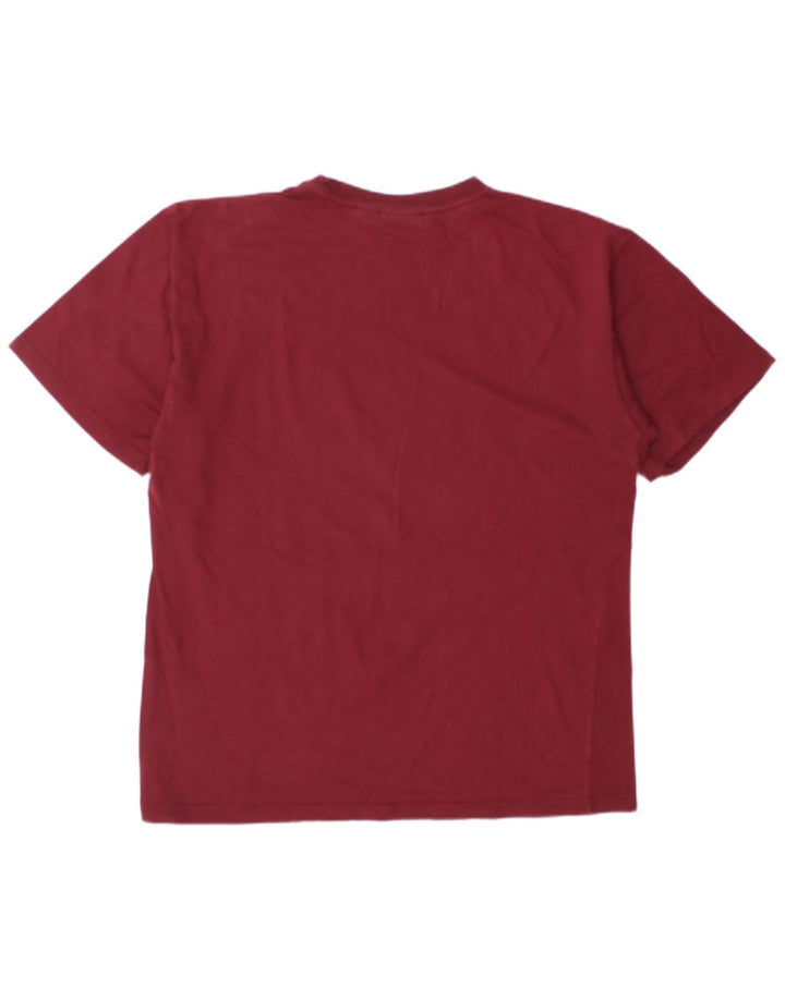 T-shirt Reebok da uomo Top Large in cotone bordeaux