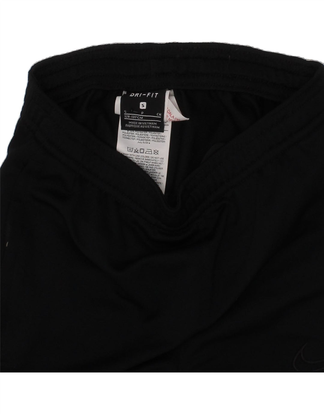 NIKE Boys Dri Fit Tracksuit Trousers 8-9 Years Small Black Polyester Vintage Nike and Second-Hand Nike from Messina Hembry 