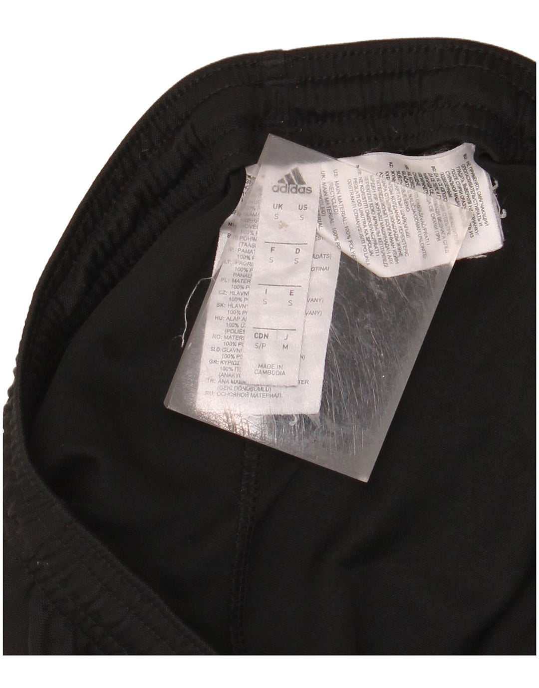 Pantaloncini sportivi ADIDAS Aeroready da uomo piccoli in poliestere nero