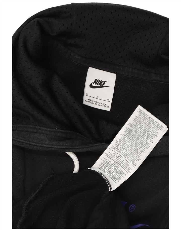 PUMA Mens Graphic Hoodie Jumper Small Black Cotton