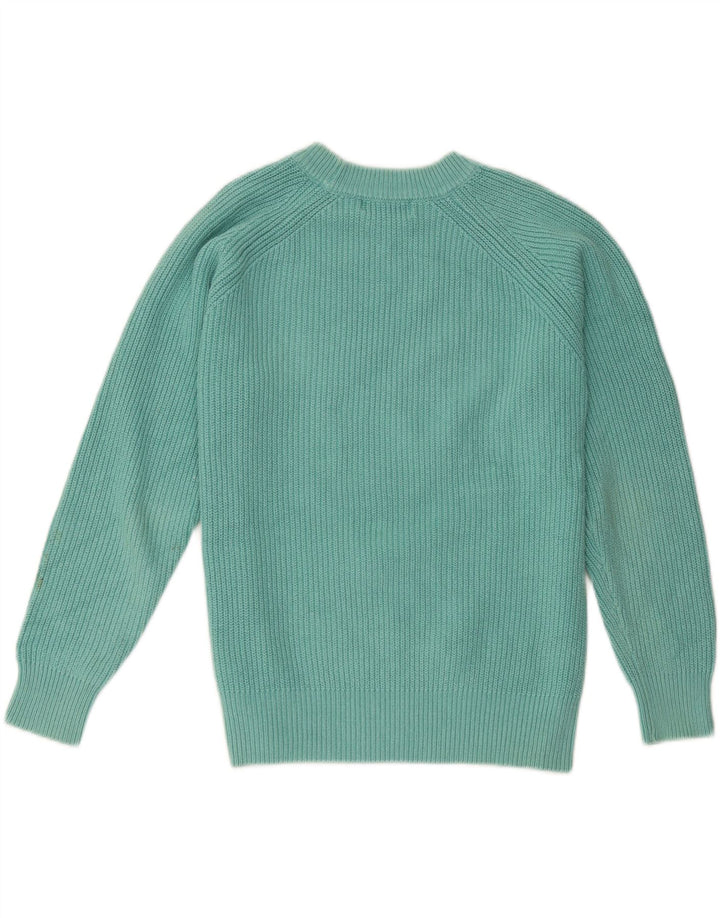 Maglione maglione girocollo da donna Marks & Spencer UK 14 medio turchese