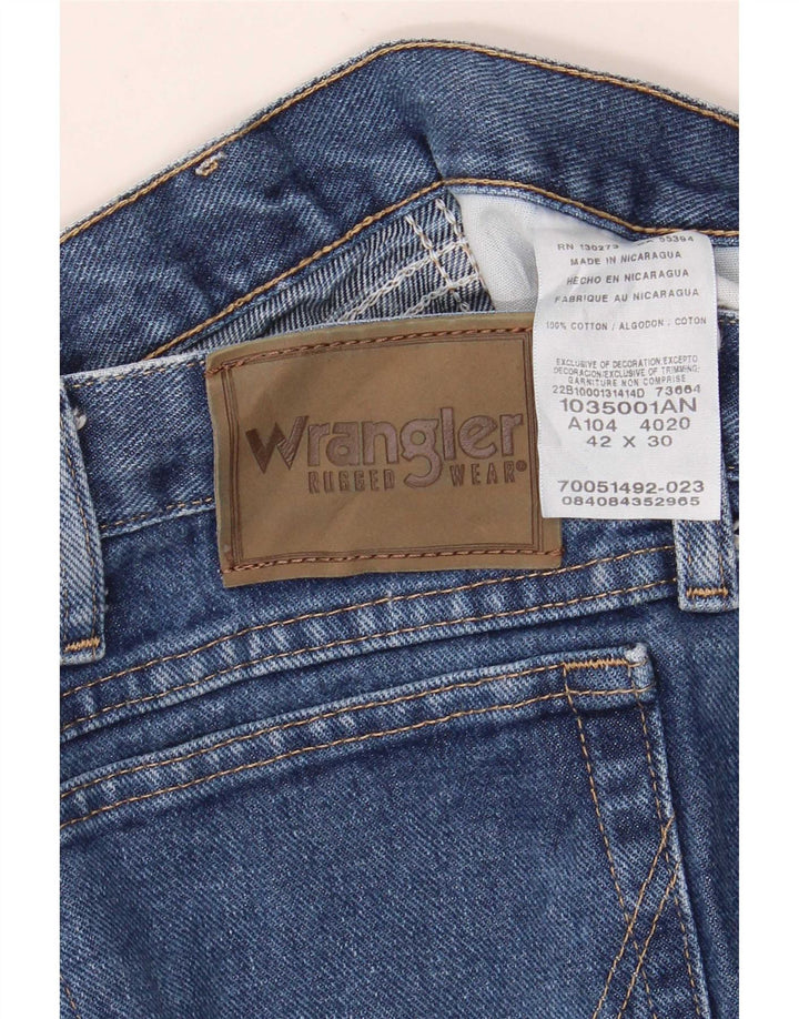 Jeans dritti da uomo Wrangler W42 L30 cotone blu