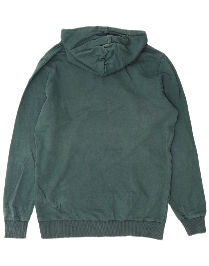 Felpa con cappuccio grafica da uomo Puma in cotone verde medio