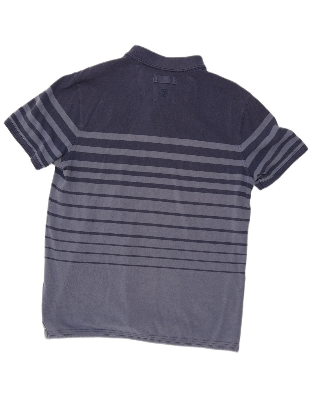 Polo da uomo Fat Face in cotone a righe grandi blu