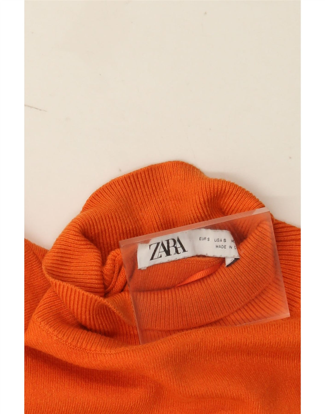 Abito maglione Zara da donna UK 8 piccolo arancione