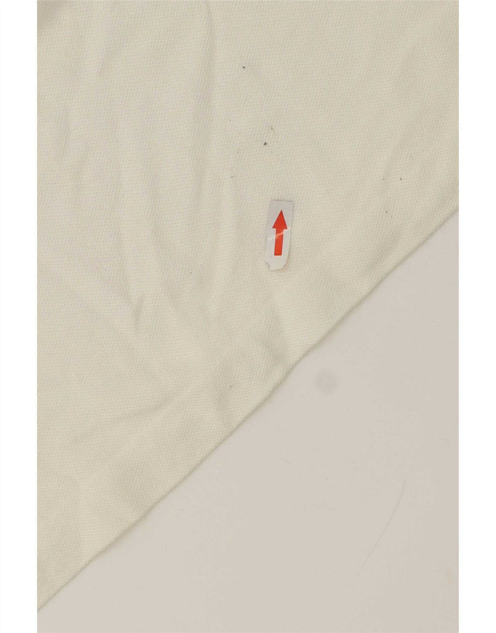 Polo da uomo Lacoste taglia 6 XL in cotone bianco