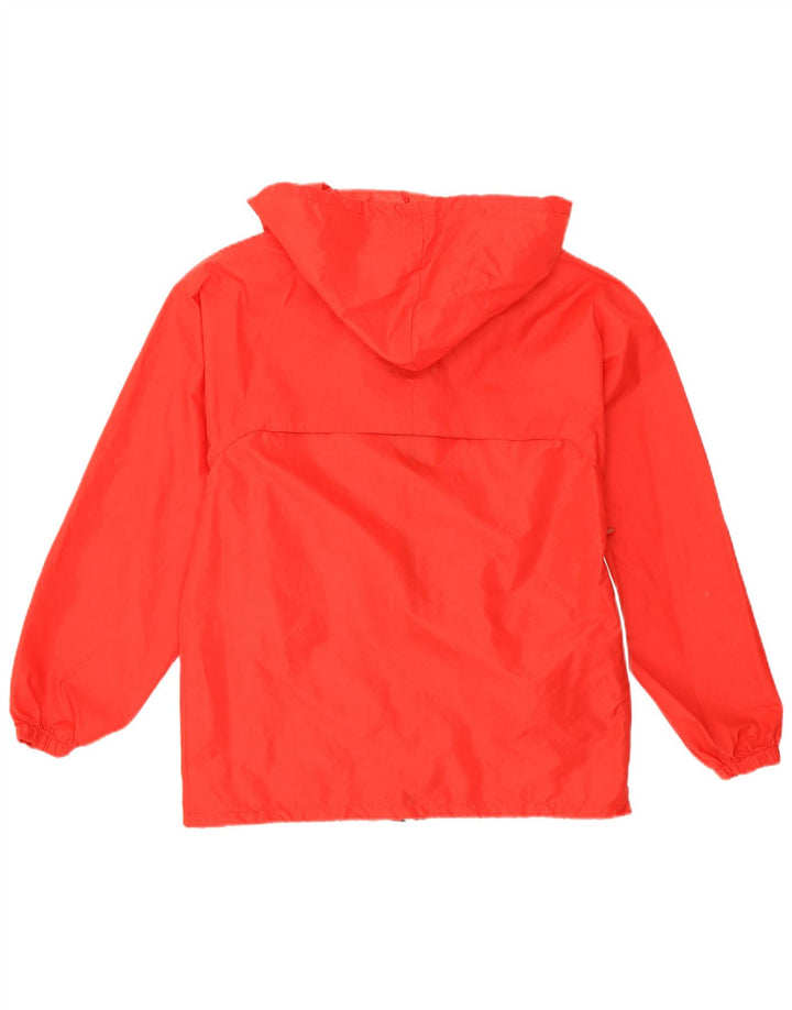Giacca antipioggia con cappuccio da donna K-Way UK 14 media rossa