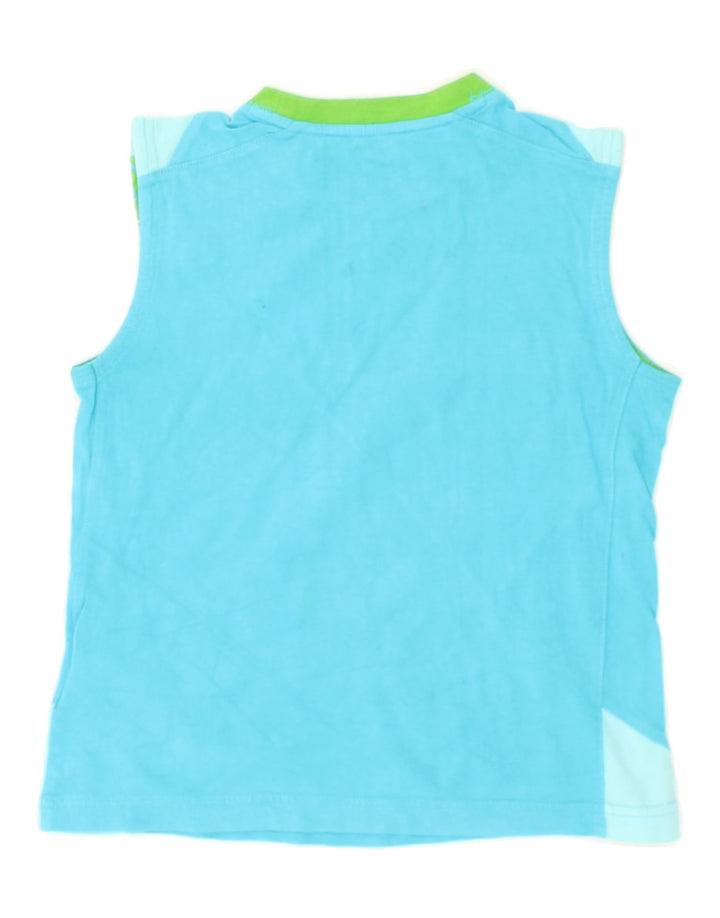 NIKE Boys Vest Top 5-6 Years Medium  Blue Geometric Cotton Vintage Nike and Second-Hand Nike from Messina Hembry 