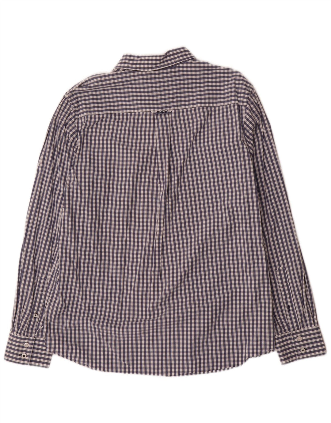 Crew Clothing Camicia da uomo dalla vestibilità classica, grande, in cotone a quadretti blu navy
