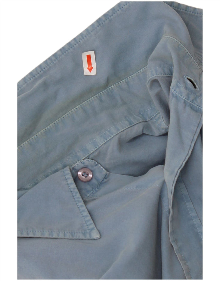 Camicia da uomo WRANGLER grande in cotone blu