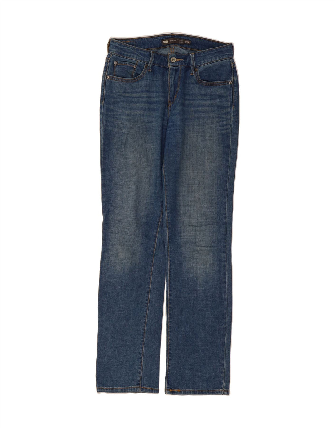 LEVI'S Womens Demi Curve Straight Jeans US 6 Medium W28 L32 Blue Vintage Levi's and Second-Hand Levi's from Messina Hembry 