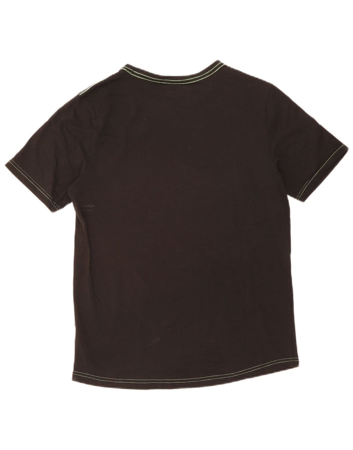 T-shirt grafica da uomo Jeckerson Top grande in cotone nero