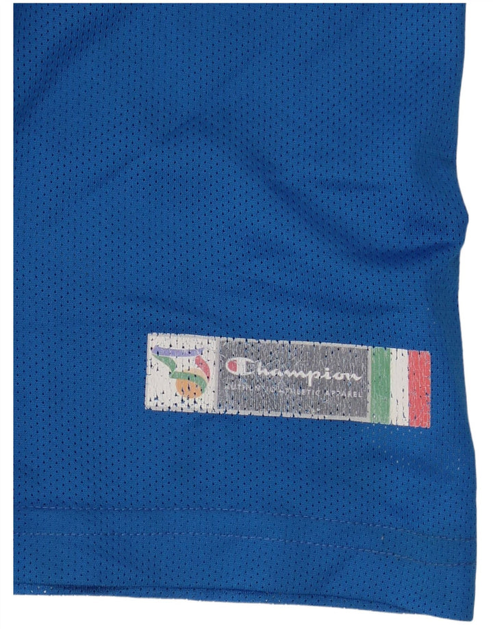 Canotta grafica Champion Italia per ragazzi 13-14 anni XL poliestere blu