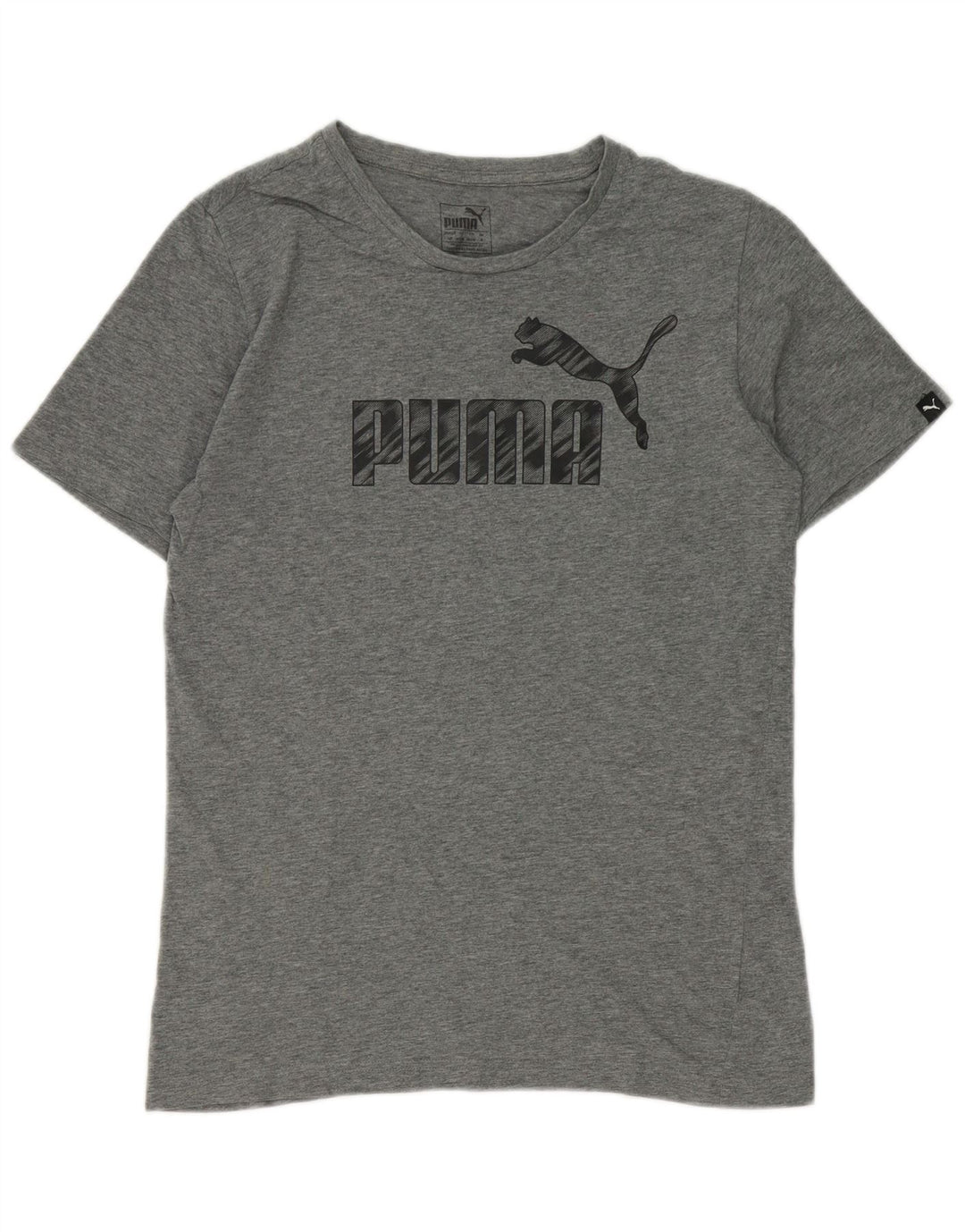 T-shirt grafica da uomo Puma Top piccola grigia