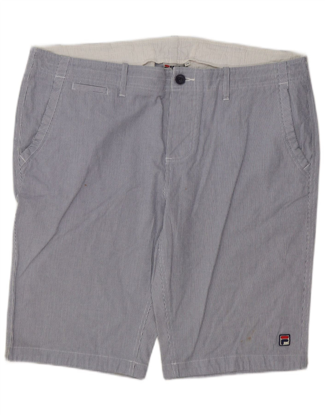 Pantaloncini chino da uomo Fila IT 54 2XL W40 cotone gessato blu