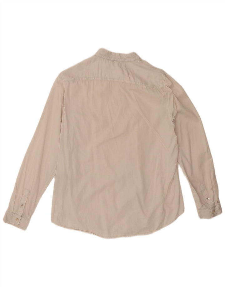 MASSIMO DUTTI Womens Shirt EU 40 Medium White Cotton