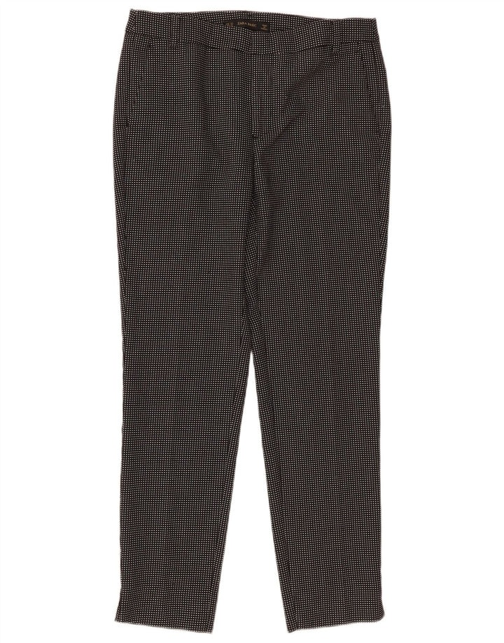Pantaloni chino affusolati basic da donna Zara EU 34 2XS W24 L27 quadri neri