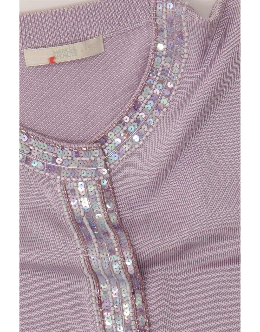 Maglione cardigan da donna Marks & Spencer UK 10 piccolo viola