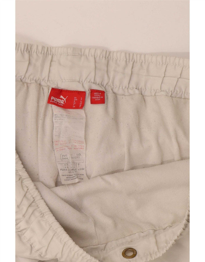 Puma Womens Bermuda Sport Shorts UK 10 Small White Nylon