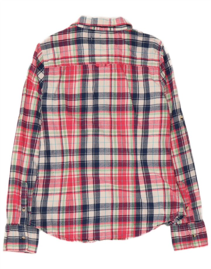 Camicia da donna in flanella dal taglio classico Superdry UK 12 cotone multicolore medio