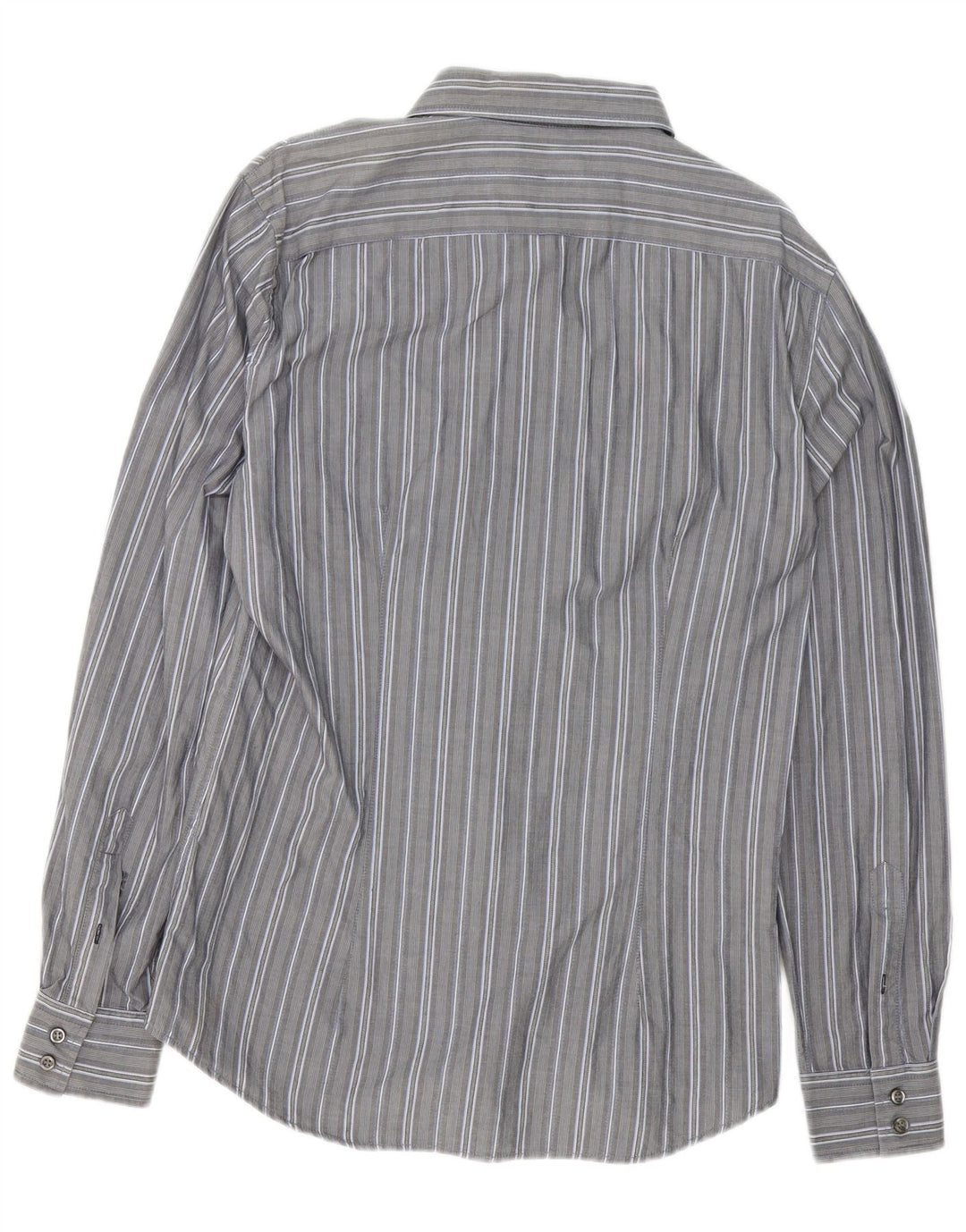 Camicia da uomo Gas XL in cotone a righe grigie