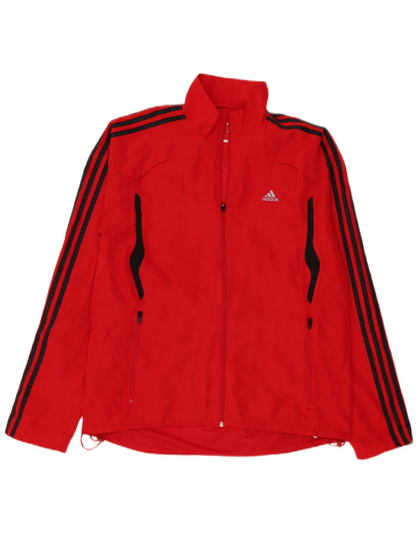 Giacca antipioggia Adidas Climacool da uomo UK 40 Large Rosso Colourblock Poliestere