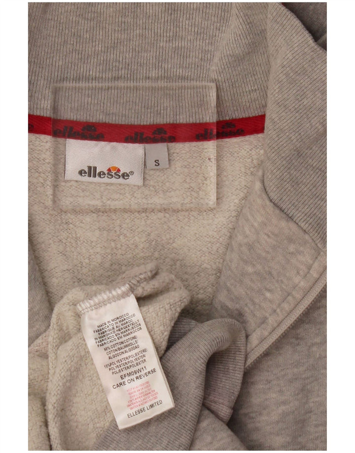 Giacca da ginnastica da donna Ellesse UK 10 Small Cotone chiazzato grigio