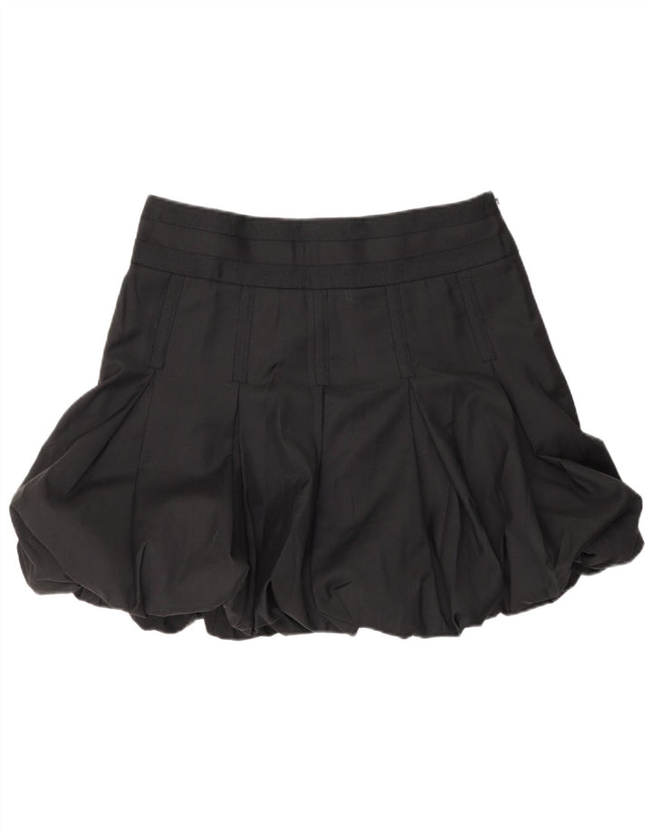 Mini gonna a palloncino da donna Ted Baker taglia 3 media W32 lana nera