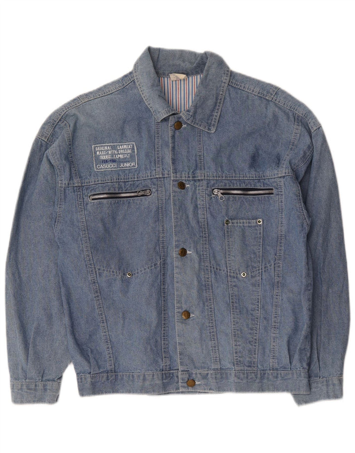 Giacca Jeans Donna Casucci IT 42 Blu Medio Cotone