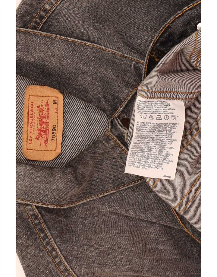 Giacca di jeans da uomo Levi's UK 38 Cotone grigio medio