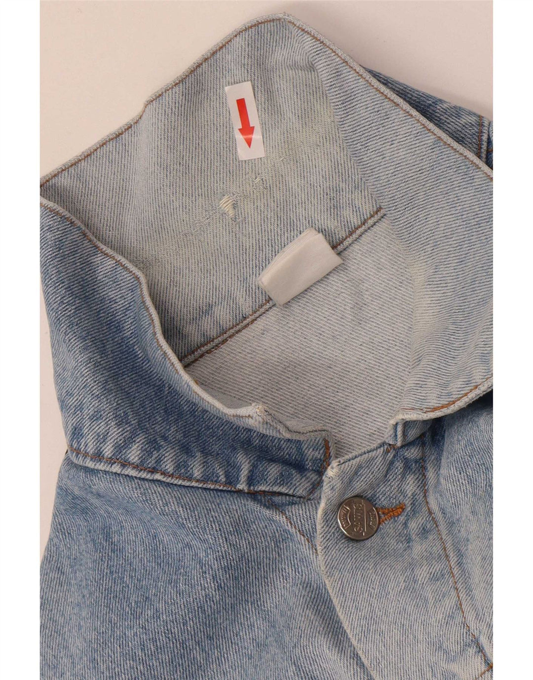 Giacca di jeans vintage da uomo UK 40 grande blu