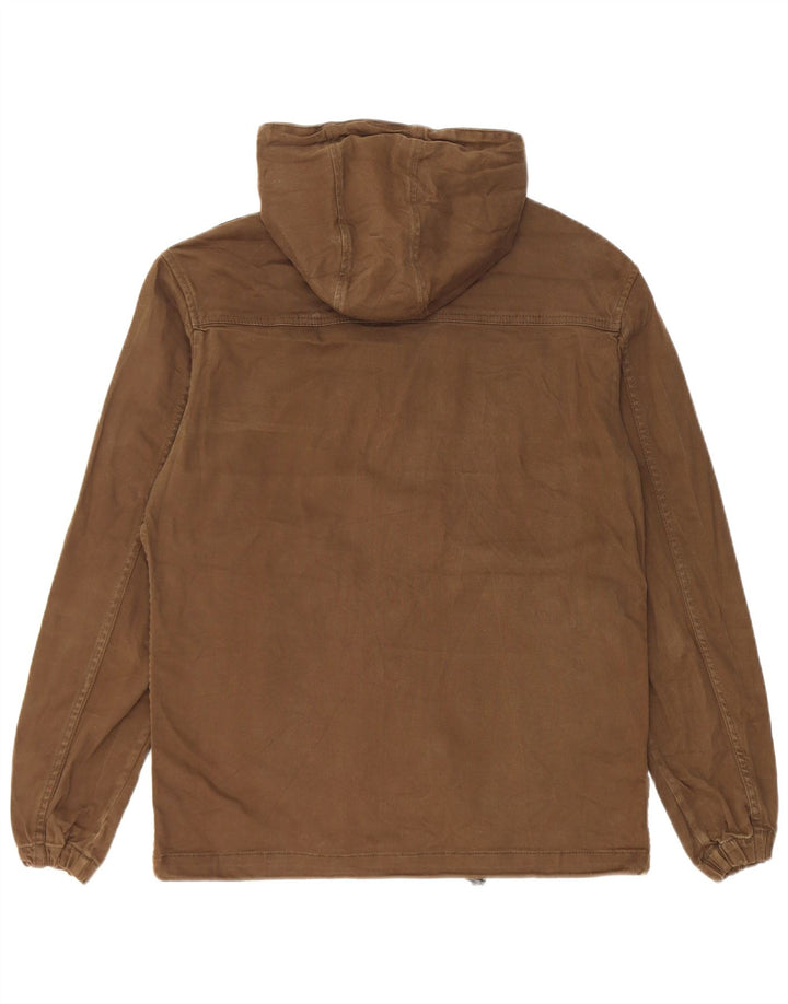Giubbotto bomber con cappuccio da uomo Zara UK 38 cotone kaki medio
