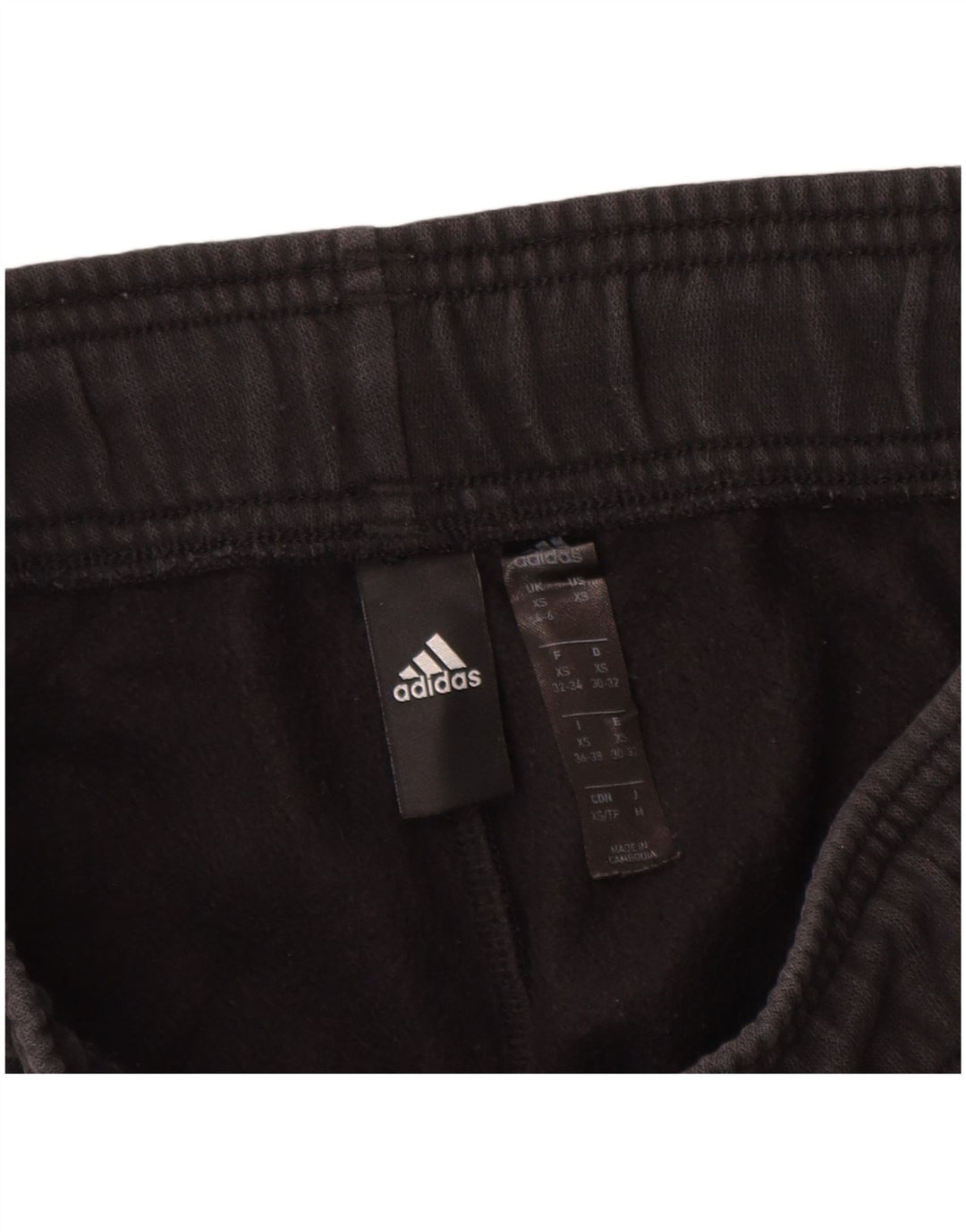 Pantaloni da tuta da donna ADIDAS UK 4/6 XS cotone nero