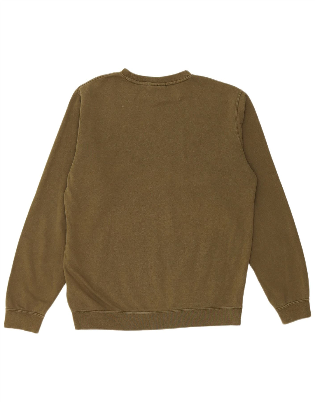 Felpa con grafica Nike da uomo, maglione, cotone kaki medio