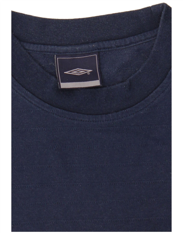 T-shirt da uomo Umbro Top medio in poliestere blu navy