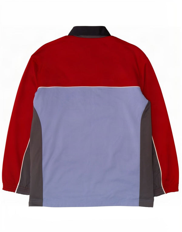 Campagnolo Mens Tracksuit Top Jacket XL Red Colourblock Polyester