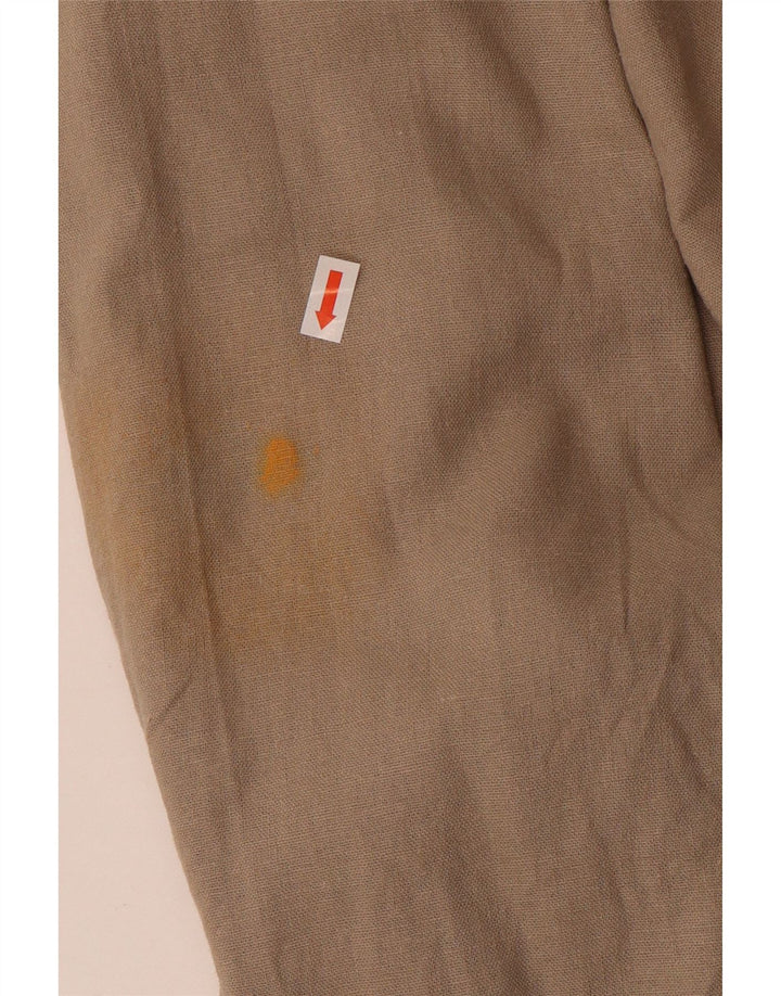 Giacca blazer aperta da donna Zara UK 18 XL Lino beige