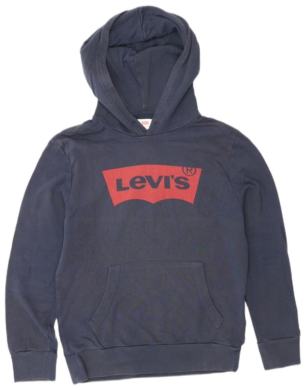 Maglione con cappuccio grafico da uomo Levi's piccolo in cotone blu navy